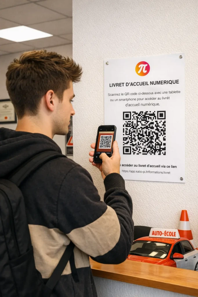 Livret d'accueil numérique pour les auto-écoles