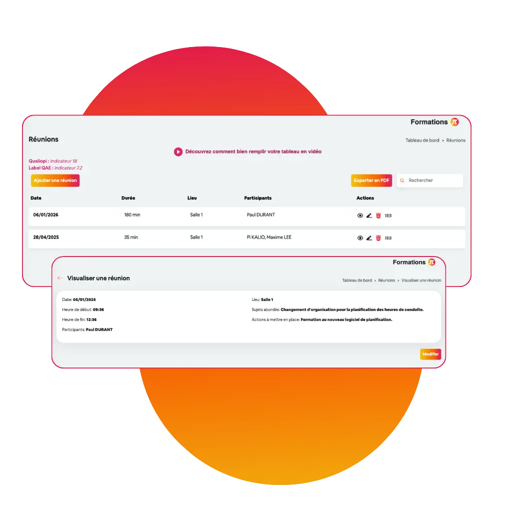 Des réunions faciles à planifier et à gérer_