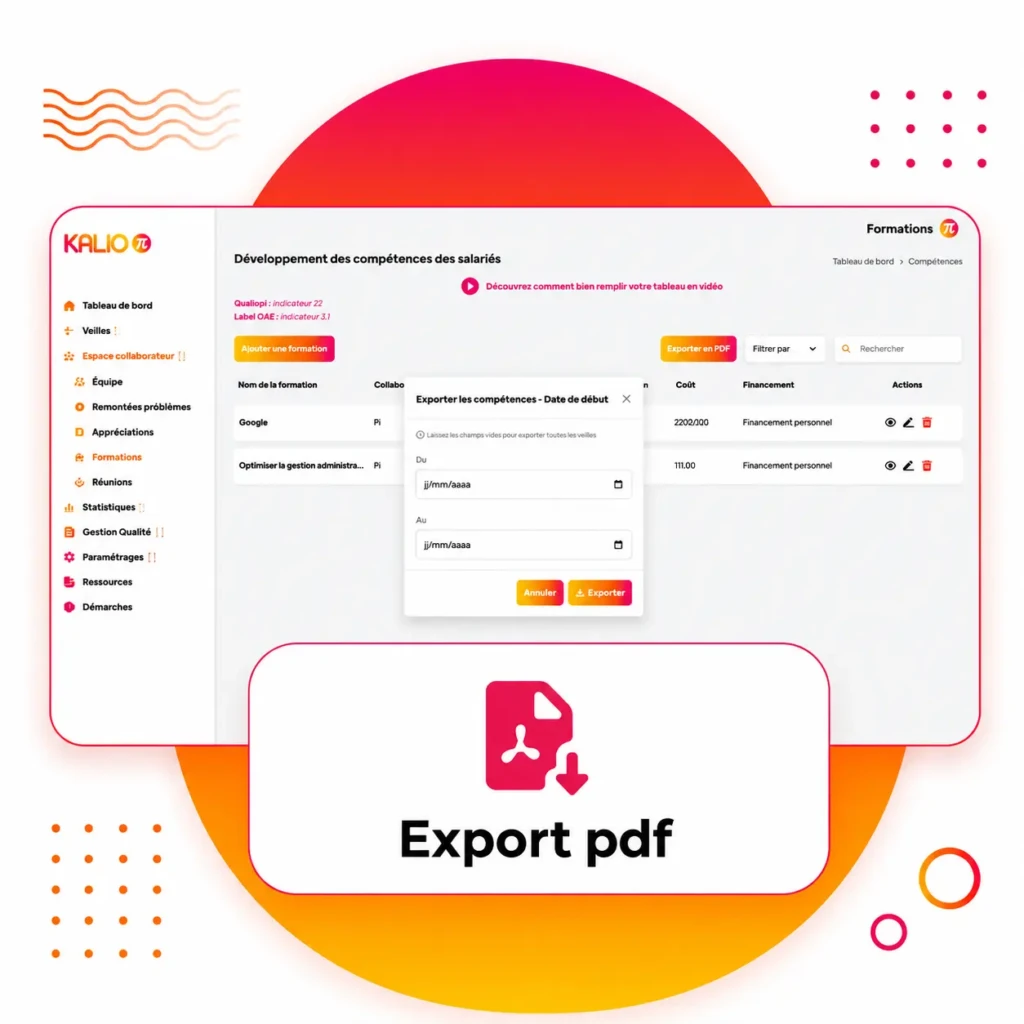 Exportez vos compétences en quelques clics