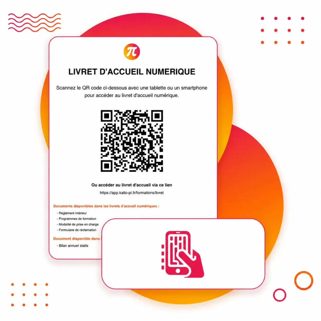 Scannez le code QR pour acceder au livret d accueil numerique