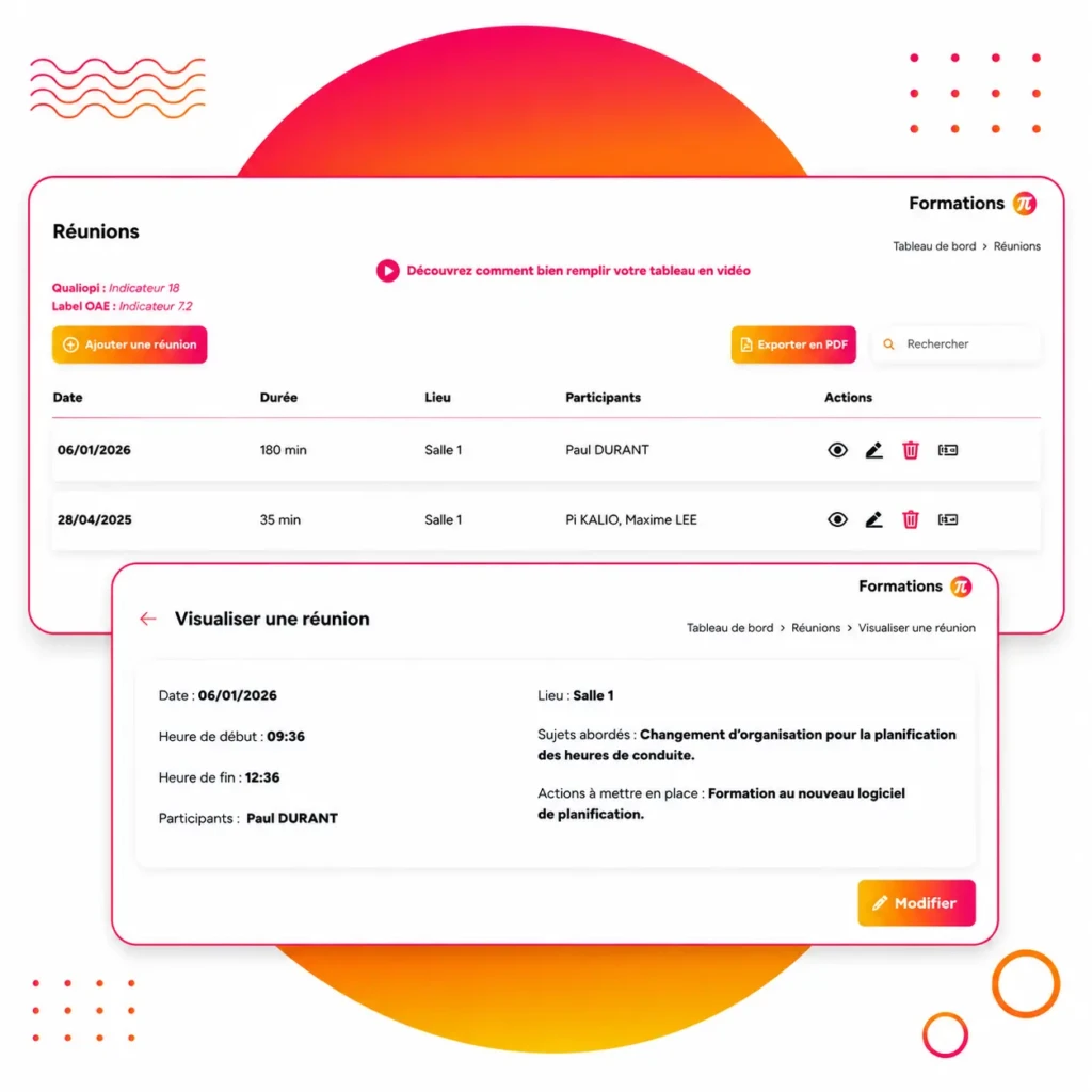 Simplifiez la planification et la gestion de vos réunions