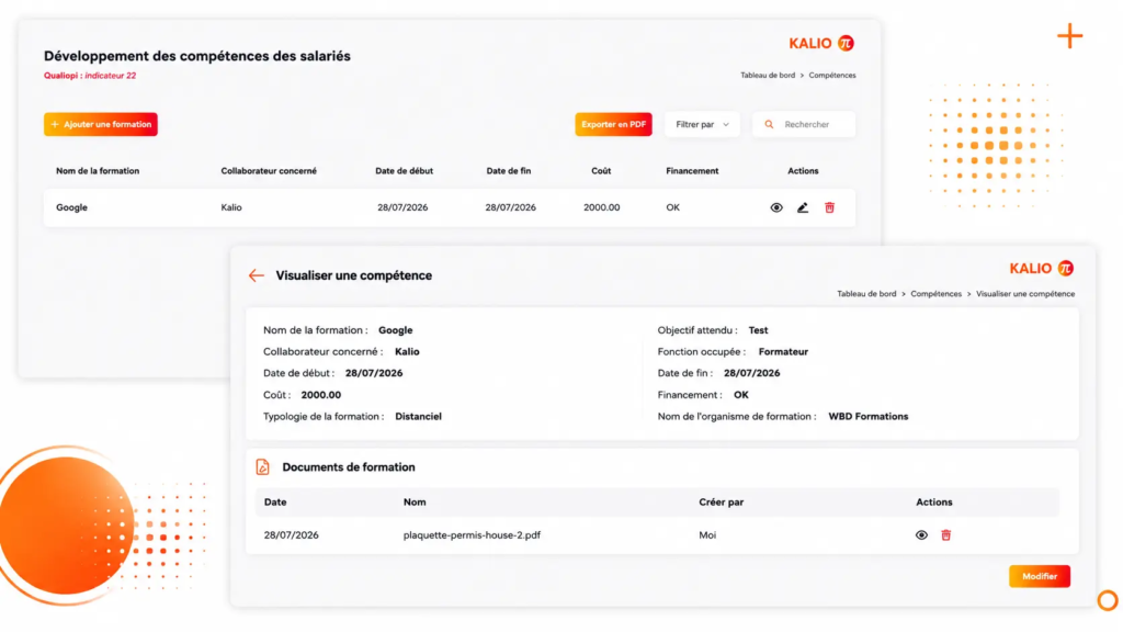 Pilotage sur mesure des compétences